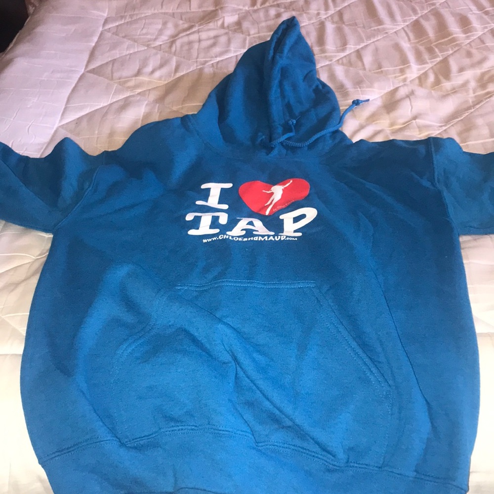 Beautiful sweatshirt for tap lovers.  Never worn, order the wrong size.